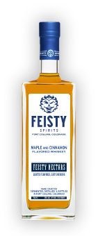 Label of Maple Cinnamon whiskey